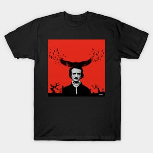 Edgar Allan Poe / Raven / Digital Painting T-Shirt